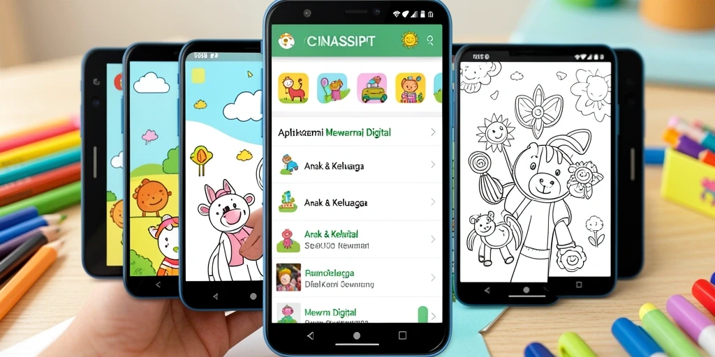 Antarmuka aplikasi CINASIPIT untuk mewarnai digital yang menarik.