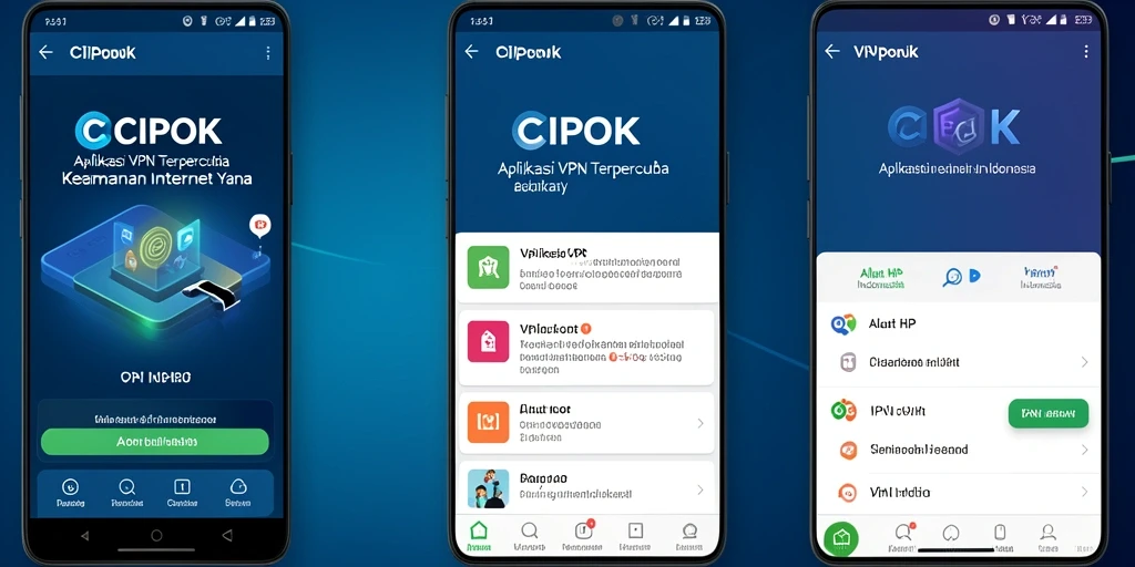Antarmuka aplikasi CIPOK yang sederhana dan mudah digunakan.