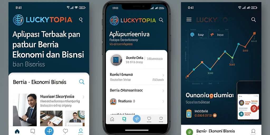 Tampilan antarmuka <strong>LUCKYTOPIA</strong> yang modern dan informatif.