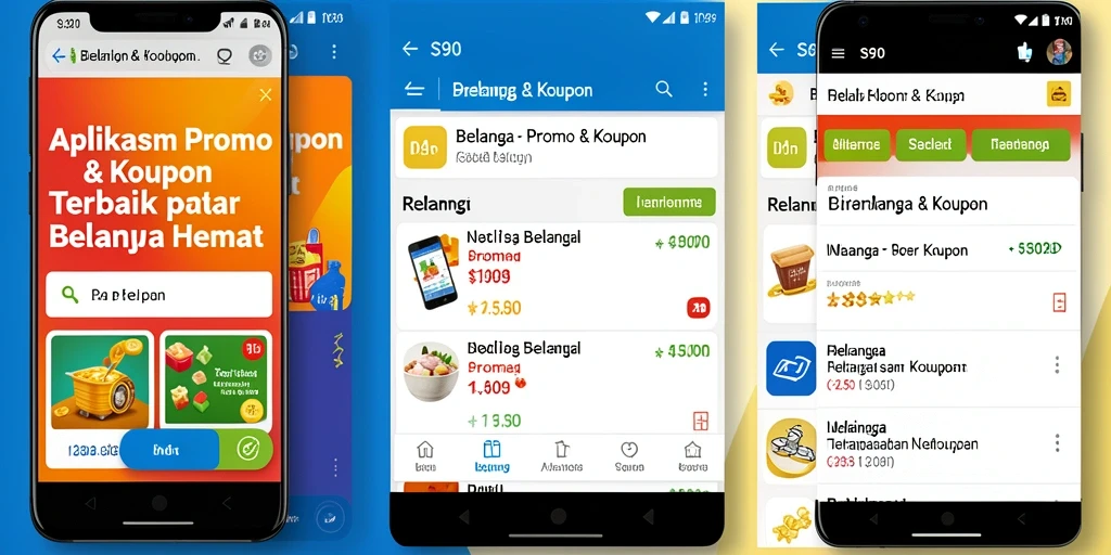 Tampilan antarmuka aplikasi S80 yang user-friendly dan penuh kupon menarik.